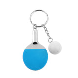 Maxbell Mini Blue Table Tennis w/ Ball Charm Pendant Purse Bag Sports Keyring Keychain Gift