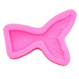 Maxbell Silicone Fishtail Mold Chocolate Fondant Cake Mould Dessert Decorating Small