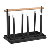 Maxbell Mug Holder Countertop Organizer Portable Multi Purpose Iron for Kitchen black