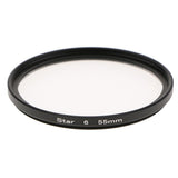 Max Camera Lens Star Filter Special Effect 6-Point for Canon Nikon Sony 55mm