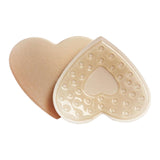 Maxbell 2Pcs 1 Pair Breast Covers Silicone Adhesive Women Men Evening Dress Brown Heart