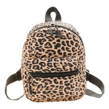 Maxbell Fashion Small Backpack Girls Daypack Knapsacks Rucksack Handbag for Vocation Leopard