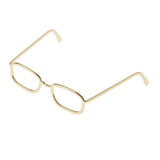 Maxbell 1 / 6 soldier accessories glasses 2.3x2.3cm gold