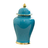 Maxbell Ceramic Ginger Jar with Lid Container for Bedroom Living Room Dining Table