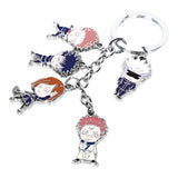 Maxbell Creative Colorful Anime Cartoon Figure Keyring Car Bag Charms Collectible 01