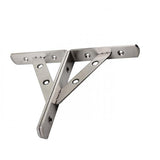 Max 1 Pair Stainless Steel L Shaped Wall Shelf Bracket Rack Support 6 inch