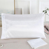 Max Faux Silk Satin Pillowcase 50*76cm White - Aladdin Shoppers