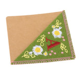 Maxbell Flower Letter Embroidery Bookmark Book Marker Clip Page Stitched Corner Summer A
