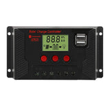 Maxbell 12V/24V Solar Charge Controller Dual USB Port Smart Overloading LCD Display