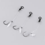 Max Carp Fishing Chod Rigs Leader Ready Tied with Bait Screw Steel Hooks Hook Size 8