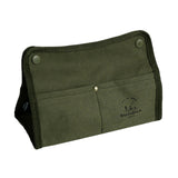 Maxbell Portable Camping Gadgets Tray Organizer Canvas Outdoor Tissue Box for Picnic green