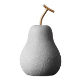 Maxbell Nordic Fruit Statue Ceramic Figurines Art Centerpiece Ornament for Bookshelf 11cmx19.5cm
