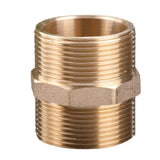 Max Brass Pipe Hex Nipple Fitting Adapter Male Thread Water Oil Connector DN40