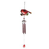 Maxbell Bird Shape Outdoor Wind Chimes Hanging Musical Wind Chime Red Tubes