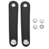 Max Maxb 2pcs PU Leather Adjustable Straps Buckle for Accordion Full Black 12cm