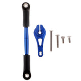 Max Aluminum Servo Horns & Rod Ends Steering Arm for TRX4 1/10 RC Car   Blue
