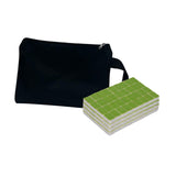 Maxbell Travel Mini Mahjong Board Game, 144 Tiles Mahjong for Outdoor Gathering Home Green