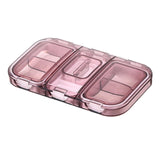 Maxbell Pill Organizer with Pill Cutter Compartment Pill Divider for Vitamin Pink