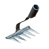 Maxbell Weeding Rake Traditional Hoe Gardening Tool for Soil Loosening Backyard 5 Tine
