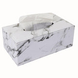 Maxbell PU Leather Tissue Box Case Cover Paper Napkin Holder Home Office Decor