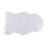 Max 40x60cm Sheepskin Fluffy Skin Faux Fur Fake Rug Mat Rugs White