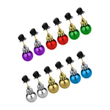 Maxbell Mustache Ornament Mini Christmas Beard Clip Unisex Wear Size 0.8x2inch 12 Balls