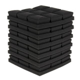 Max Maxb 6pcs Acoustic Wedge Foam Sound Absorption Panels for Audio Equipment Black