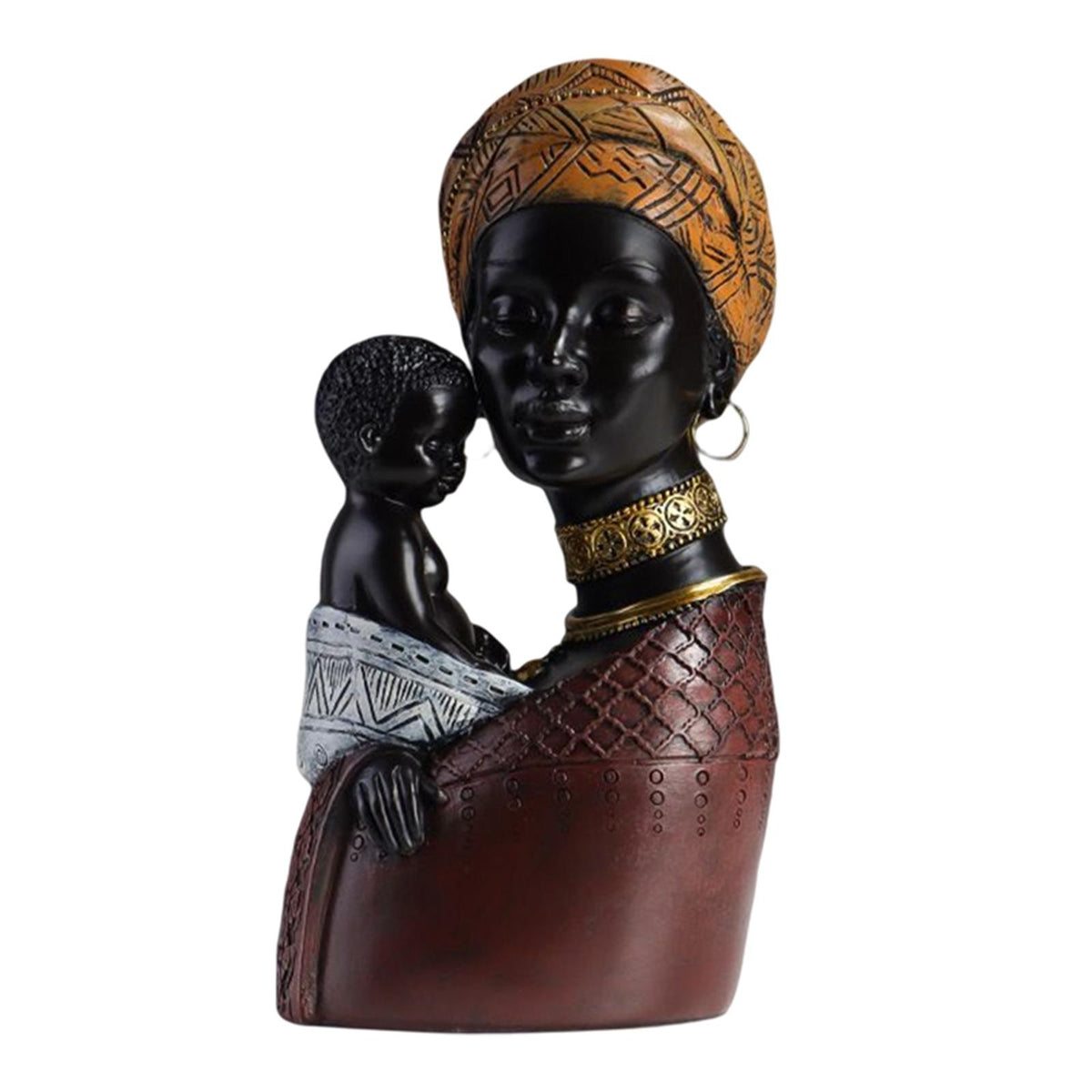 Maxbell Resin Figurines Collectibles Ornaments for Study Office Desk Table Brown