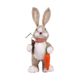 Maxbell Bunny Figurine Decoration Ornament Durable Figures for Hallway Lawn Yard Style B