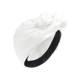 Maxbell Woman Head Turban Hat Head Wrap Soft Breathable Accessory Multifunction White