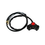 Maxbell Maxbell Universal Motorcycle Handlebar Switch for Motorbike Light Bar ATV Red