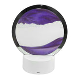 Maxbell Moving Sands Art Picture Flowing Sand Night Light Ornament Bedroom Purple