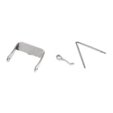 Maxbell Stainless Steel Watch Band Strap Replacement Buckle Pin with Spring Bar 18mm