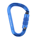 Maxbell 22KN Screw Gate Auto Locking Carabiner Quickdraw for Climbing Rappelling Auto Blue