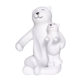 Maxbell Cute Bear Rack Statue Animal Decorative Crafts Kitchen Wedding Decor White