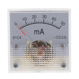 Max DC Ammeter Analog Panel Meter Amp Meter Current Gauge Pointer Type 0-50mA