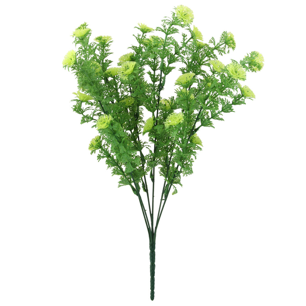 Maxbell 1x Artificial Plastic Green Leaves Grass Plant Home Decoration 37cm Height