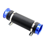 Max 3inch Global Flexible Cold Air Intake Pipe Inlet Hose Tube Duct Inlet Blue