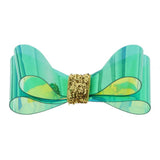 Max Bowknot Hair Clip Alligator Hairpins Snap Accessories for Kids DIY Green