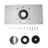 Maxbell Aluminum Alloy Router Table Insert Plate for Woodworking Benches