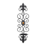 Maxbell Wall Hanging Tealight Candle Holders Rack Black Vintage for Home Decoration