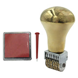 Maxbell Vintage Roller Date Stamp with Ink Pad Rolling Wheel for Document Planner