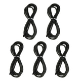 Max Replacement Jump Rope Cord Skipping Speed Rope Cable with End Caps Black