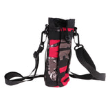 Maxbell 500ml Sports Water Bottle Holder Sleeve Bag Carrying Pouch Rose Red Letter