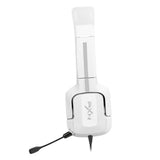 Maxbell Gaming Headset with Noise Reduction Detachable Mic Adjustable for PC White