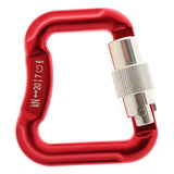 Maxbell Aluminum Alloy Locking Caribiners for Paragliding 20KN - Red