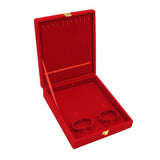 Maxbell Deluxe Red Velvet Jewelry Storage Box Beacelet Bangle Display Holder Case M