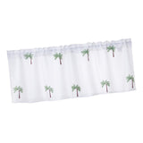 Maxbell Rod Pocket Short Curtain Drapes Short Curtains for Small Window Door Bedroom Tree 132cmx46cm