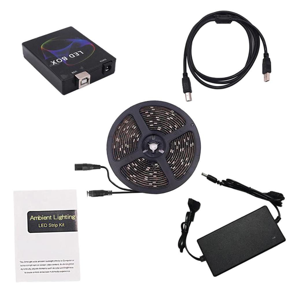 Maxbell LED Strip Light Music TV Led Backlight for RGB USB Powered Led Strip Light 5m