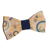 Maxbell Wood Bow Tie Decoration Men Fashion for Birthday Festival Wedding Semicircle